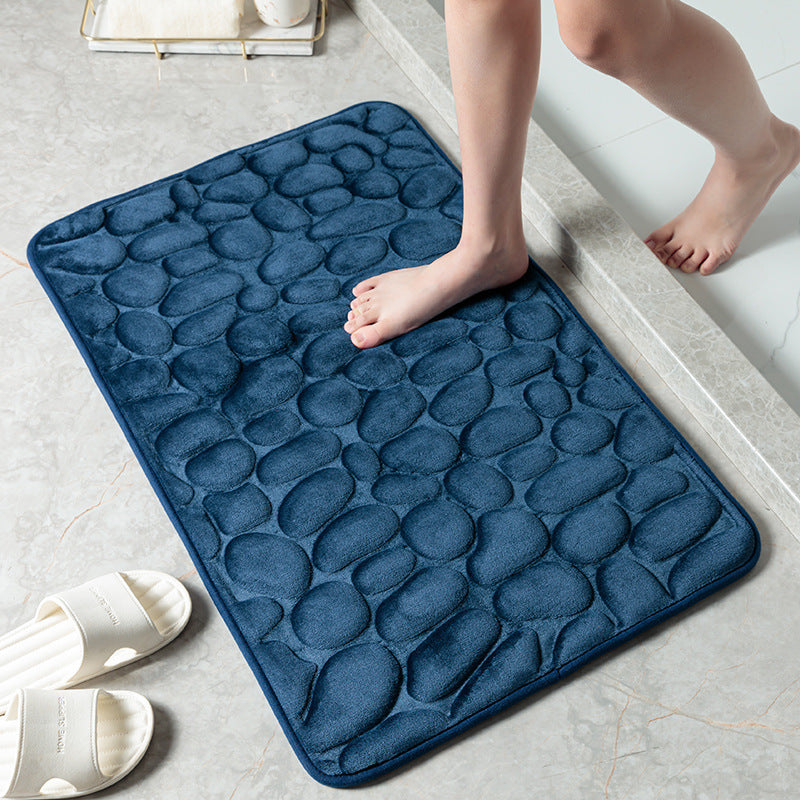 Non Slip Pebble Stone Bathroom Floor Door Mat