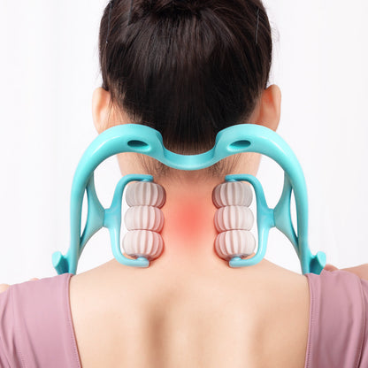 Handheld Manual Neck Massage Roller Tool