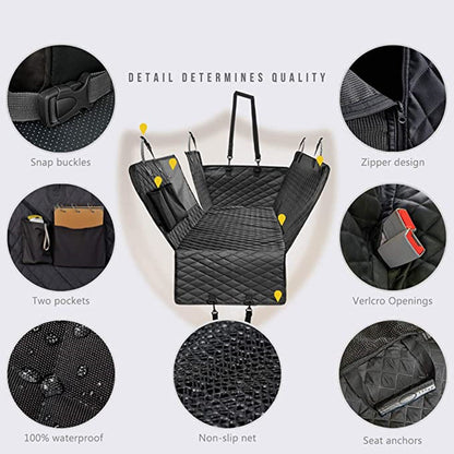 Waterproof Pet Seat Cover for Car Mesh Window