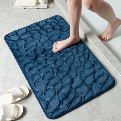 Non Slip Pebble Stone Bathroom Floor Door Mat