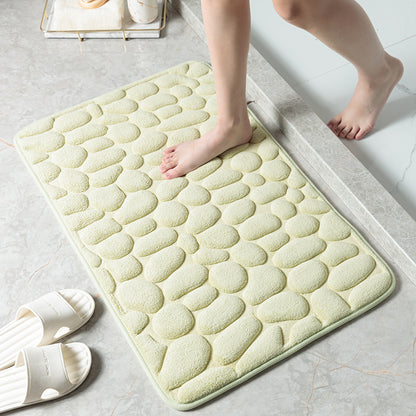Non Slip Pebble Stone Bathroom Floor Door Mat