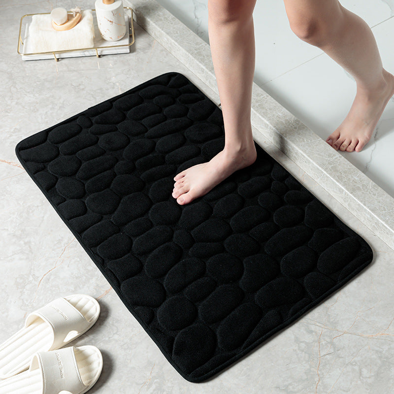 Non Slip Pebble Stone Bathroom Floor Door Mat