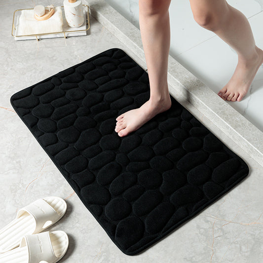 Non Slip Pebble Stone Bathroom Floor Door Mat