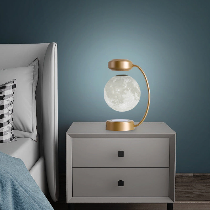 Rotating Moon Lamp with Soft Night Light