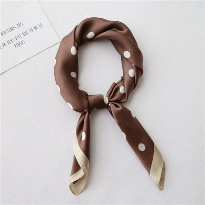 Women’s Retro Literary Small Square Neck Scarf