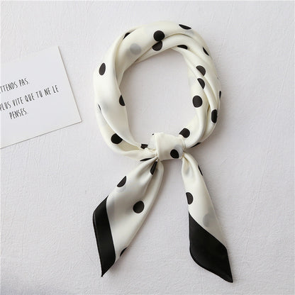 Women’s Retro Literary Small Square Neck Scarf