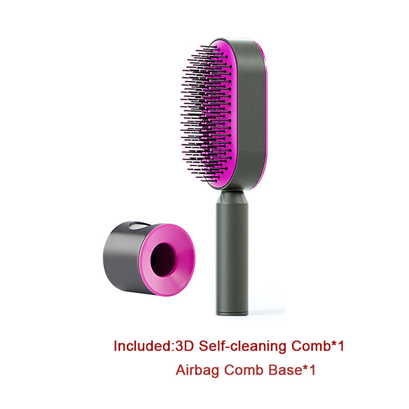 Easy Use Self-Cleaning Hair Brush for Daily Care