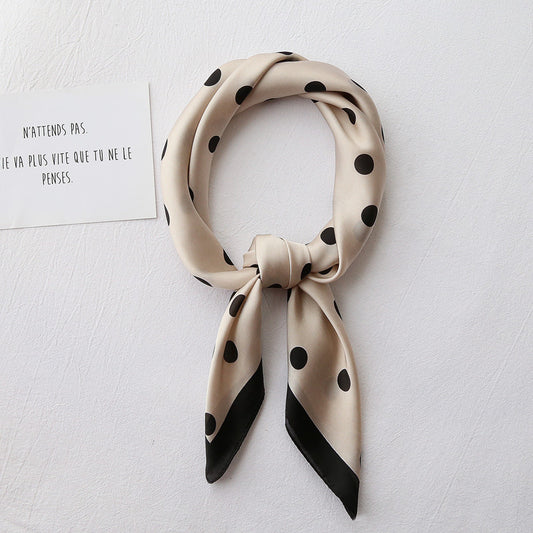Women’s Retro Literary Small Square Neck Scarf
