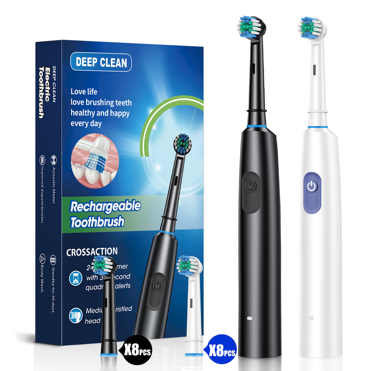 Rotating Toothbrush for Deep Cleaning