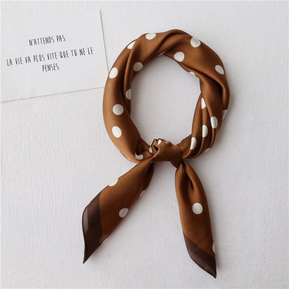 Women’s Retro Literary Small Square Neck Scarf
