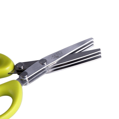 Stainless Steel Multi Layer Herb Scissors Tool