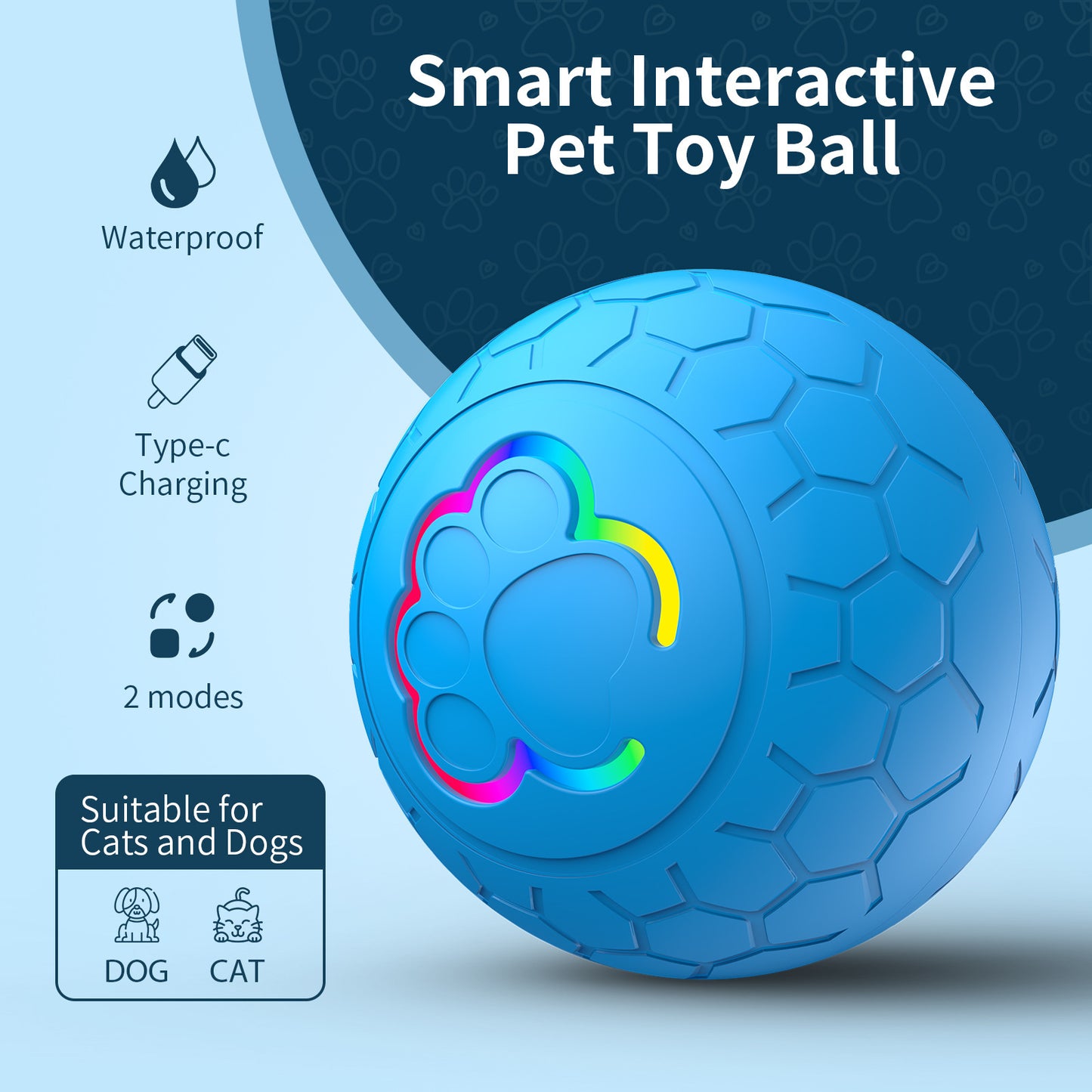 Fun Remote Control Jumping Ball Toy for Pets