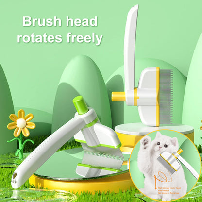 Removes Pet Fleas Loose With Hair Brush Tool