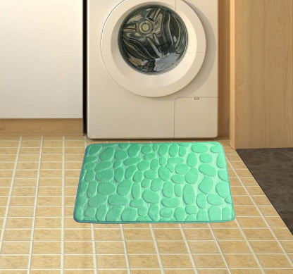 Non Slip Pebble Stone Bathroom Floor Door Mat