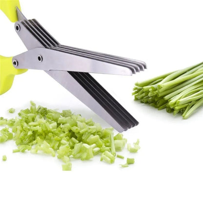 Stainless Steel Multi Layer Herb Scissors Tool