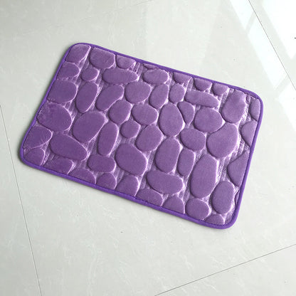 Non Slip Pebble Stone Bathroom Floor Door Mat