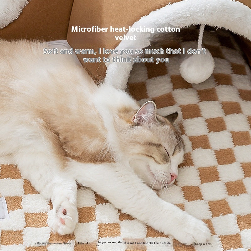 Foldable Tunnel Play and Sleep Nest for Cats