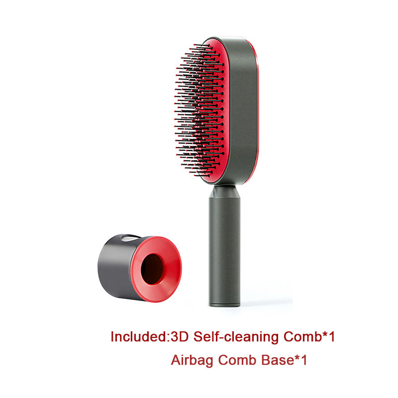Easy Use Self-Cleaning Hair Brush for Daily Care