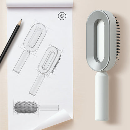 Easy Use Self-Cleaning Hair Brush for Daily Care