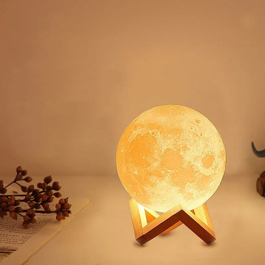 Glowing Moon Night Lamp for Bedroom Decor