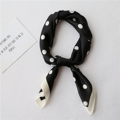 Women’s Retro Literary Small Square Neck Scarf