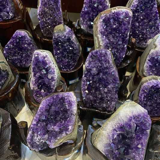 Natural Amethyst Geode Crystal Healing Stone