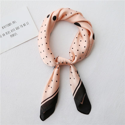 Women’s Retro Literary Small Square Neck Scarf