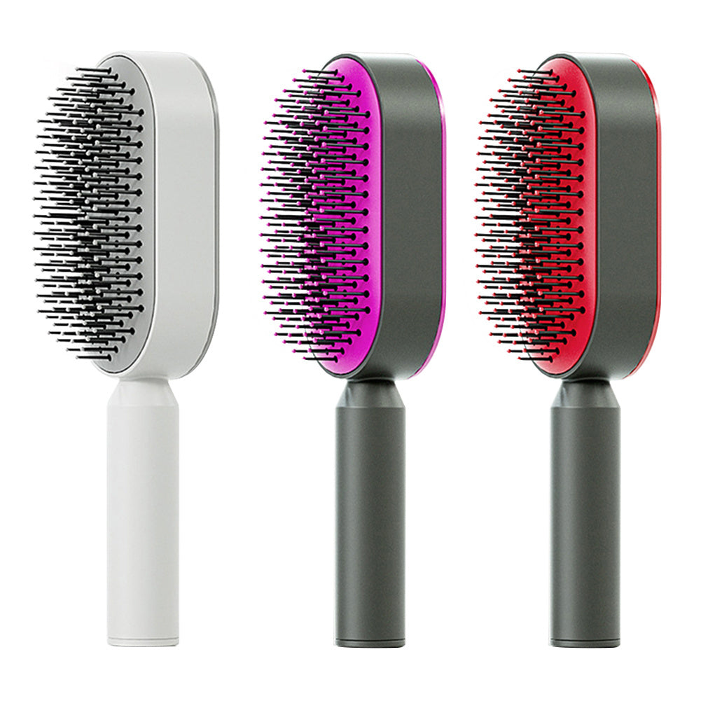 Easy Use Self-Cleaning Hair Brush for Daily Care