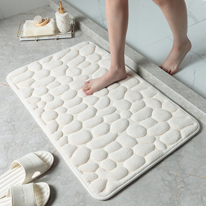 Non Slip Pebble Stone Bathroom Floor Door Mat