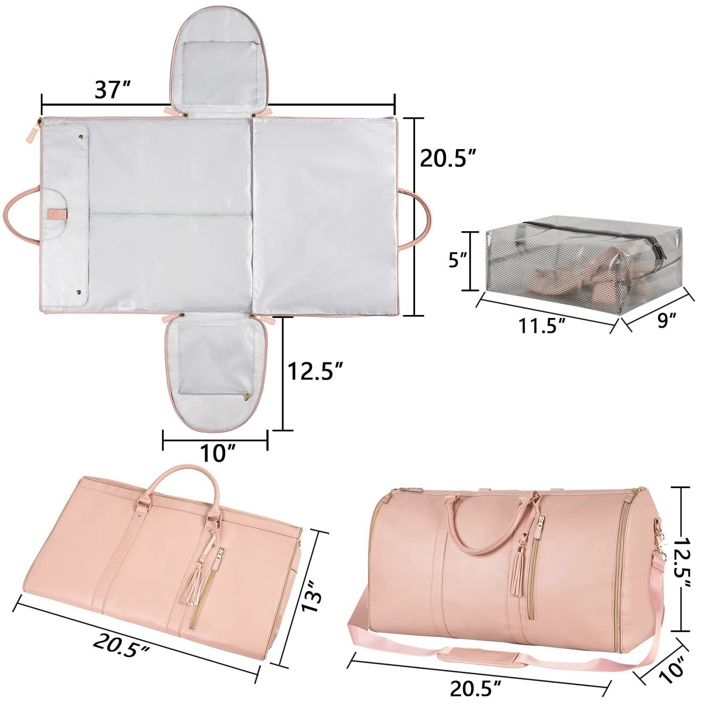 Women’s Easy Carry Travel Bag for Clothes & Trips