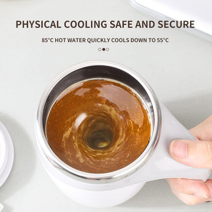 Portable Electric Mixing Mug for Hot Drinks