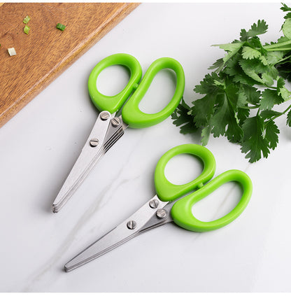 Stainless Steel Multi Layer Herb Scissors Tool