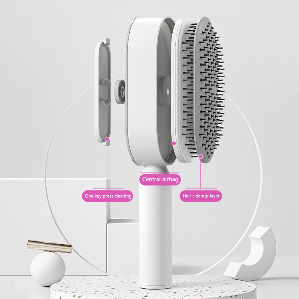 Easy Use Self-Cleaning Hair Brush for Daily Care