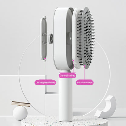 Easy Use Self-Cleaning Hair Brush for Daily Care
