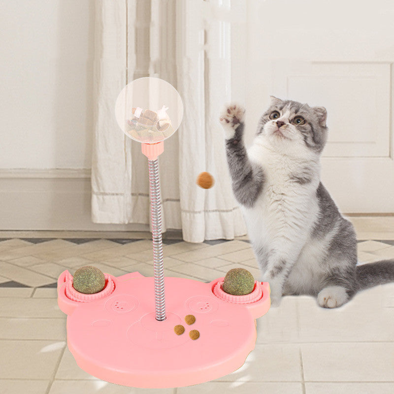 Interactive Cat Puzzle Food Leaking Ball Toy
