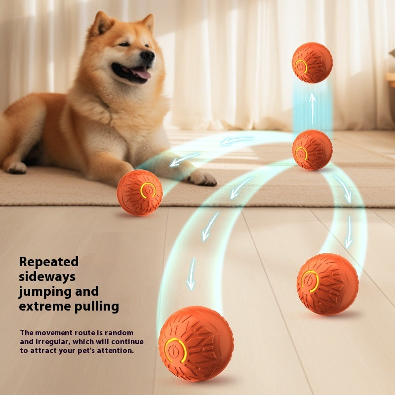 Electric Rubber Ball Toy Ball  For Pet Fun Play