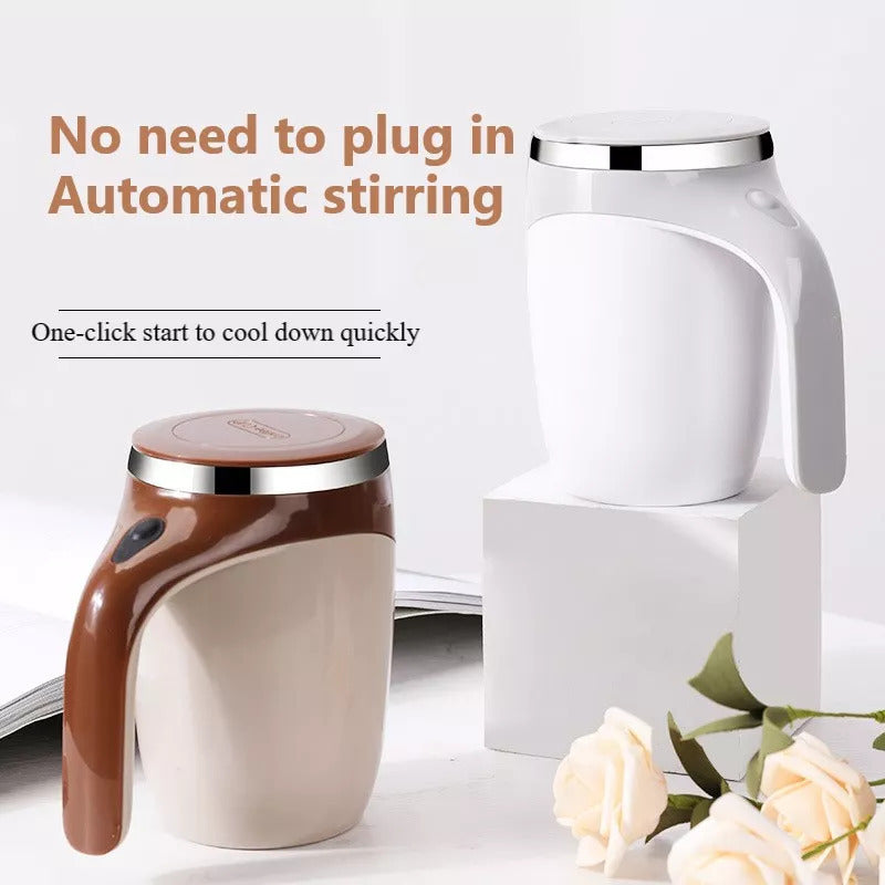 Portable Electric Mixing Mug for Hot Drinks
