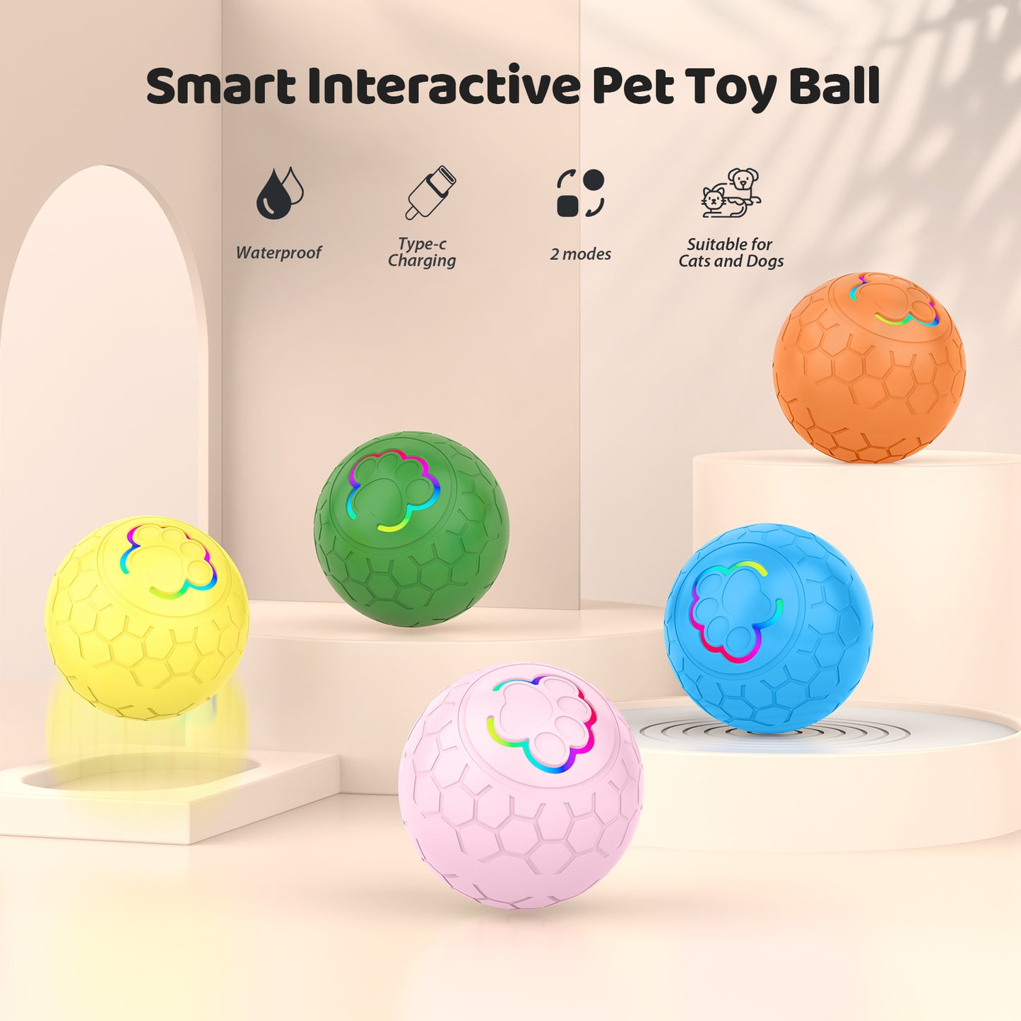 Fun Remote Control Jumping Ball Toy for Pets