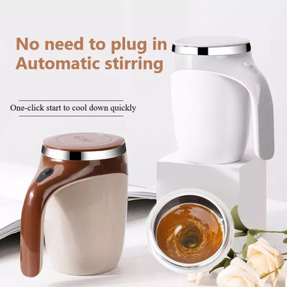 Portable Electric Mixing Mug for Hot Drinks