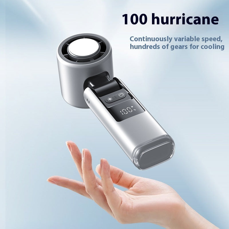 USB Mini Turbo Fan with Display Easy to Carry