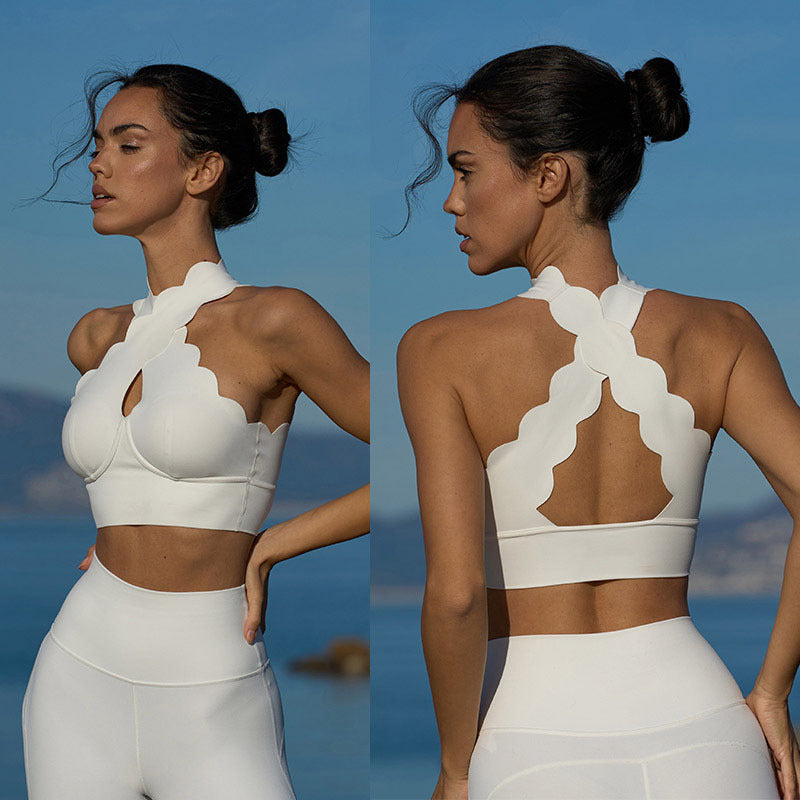 Women’s Lace Slim Yoga Bra Vest for Workout